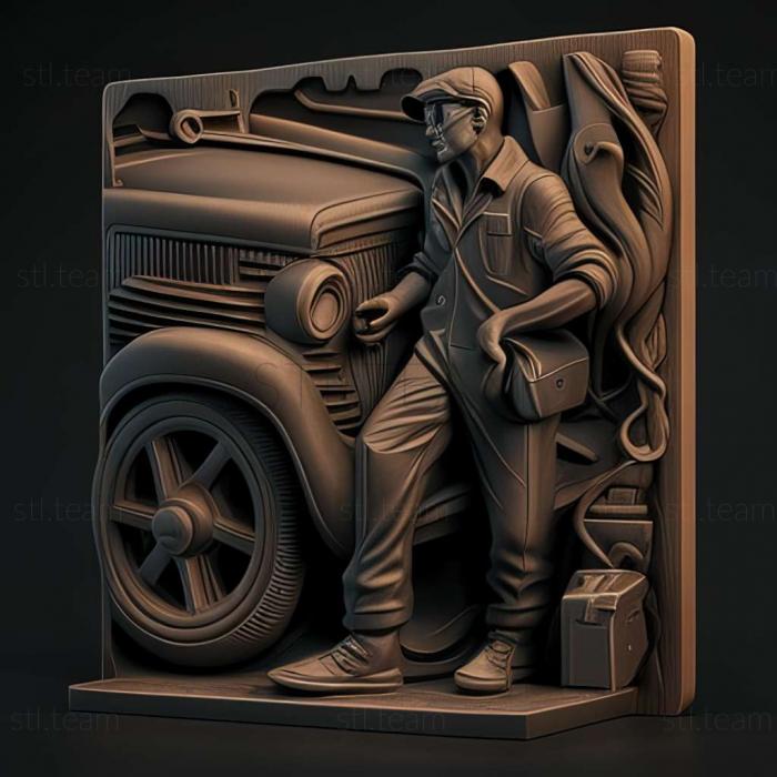 3D модель Игра Автомобильный Джек Улицы (STL)